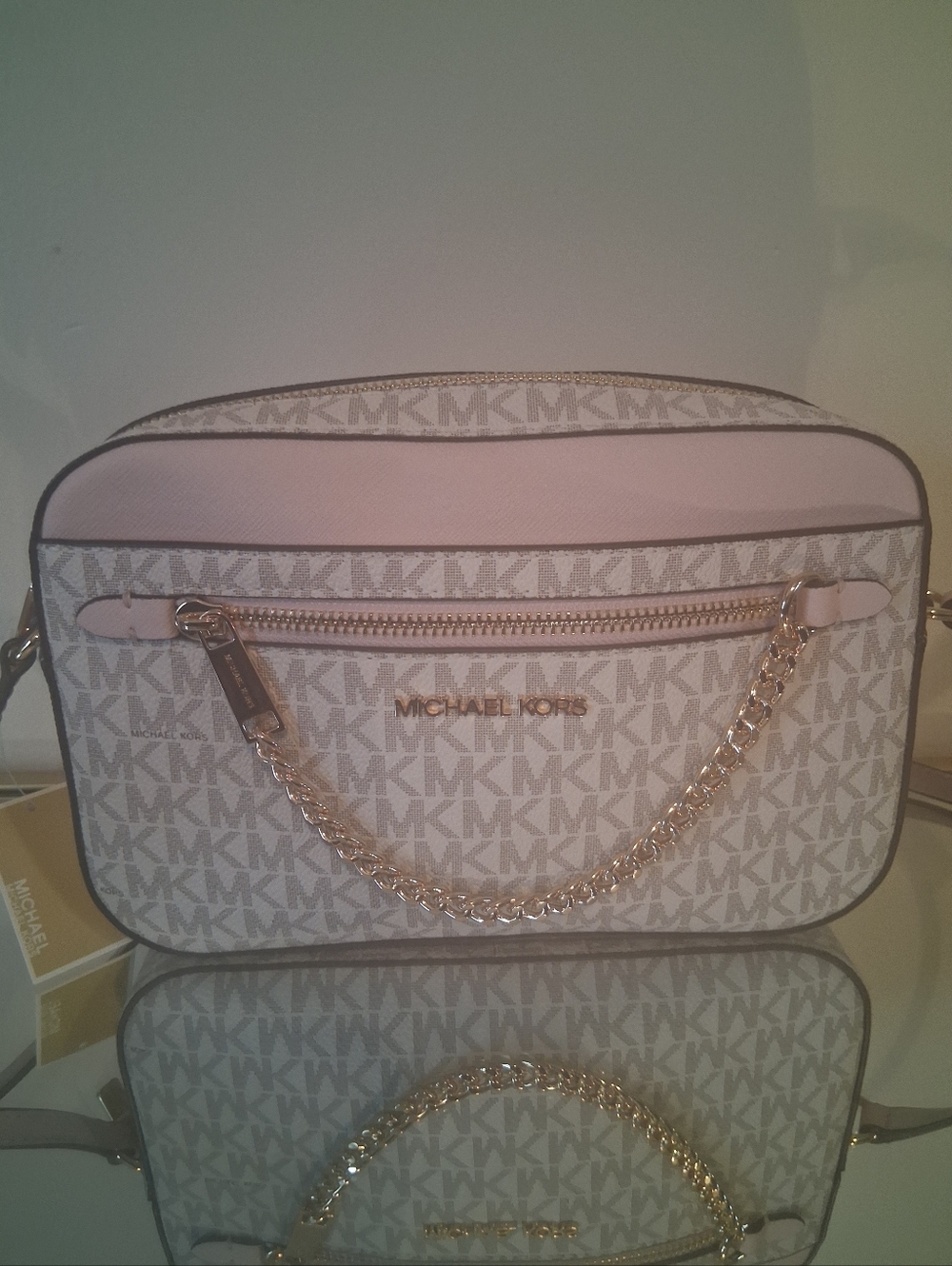 Michael Kors Jet Set Large Logo Crossbody Bag - Picture 4 of 14